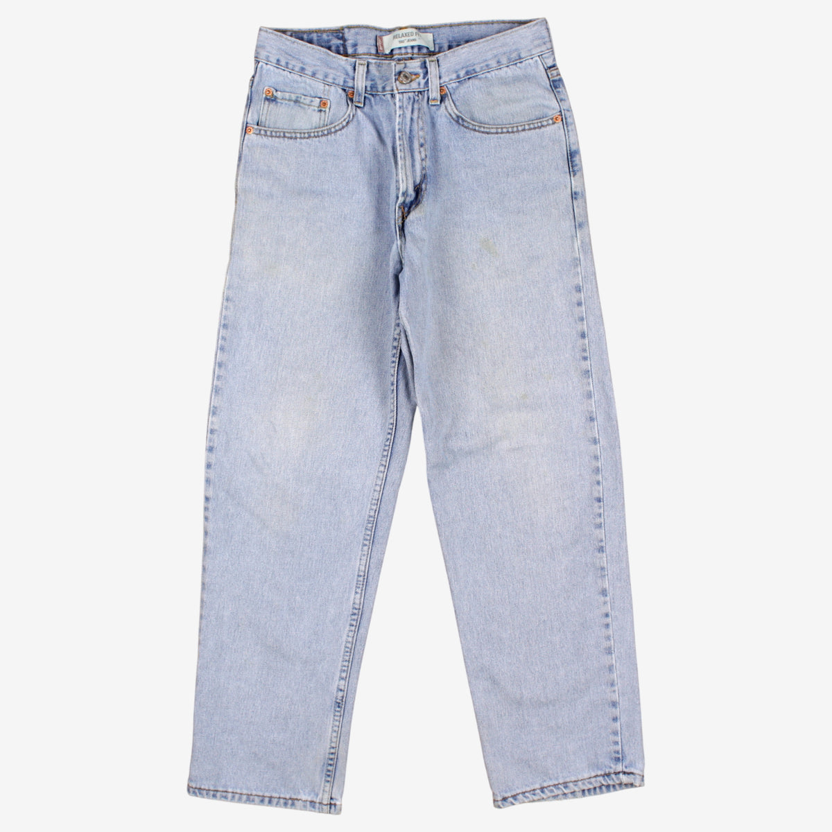 Levis 550 Jeans 30x29 Blue Relaxed Taper Light Stonewash Zip Fly Mid Rise Denim