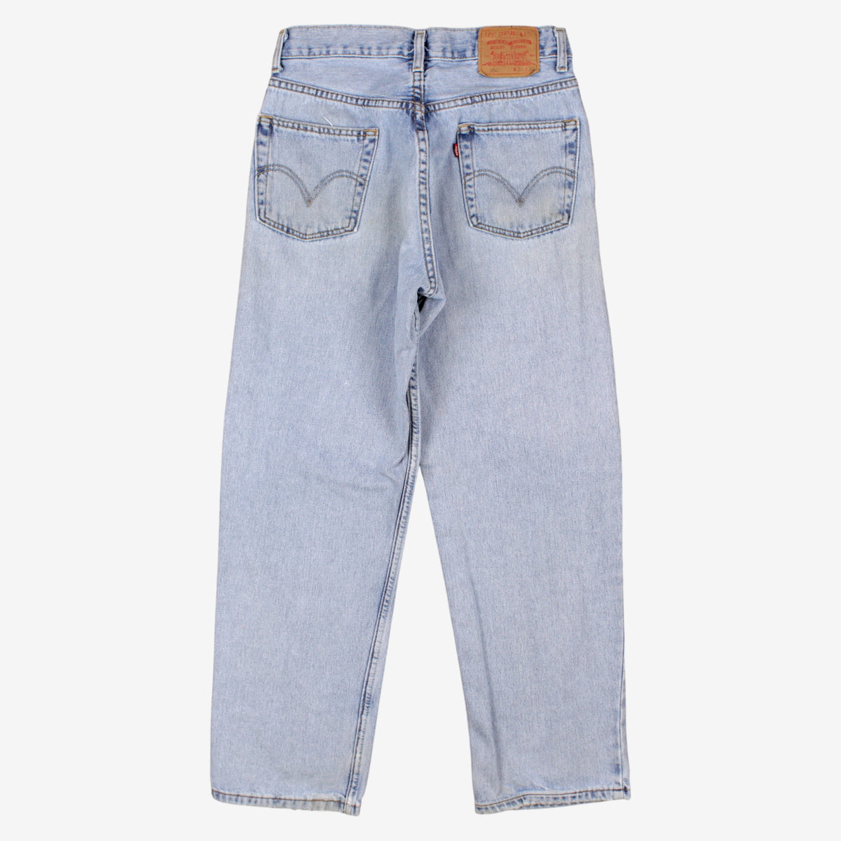 Levis 550 Jeans 30x29 Blue Relaxed Taper Light Stonewash Zip Fly Mid Rise Denim