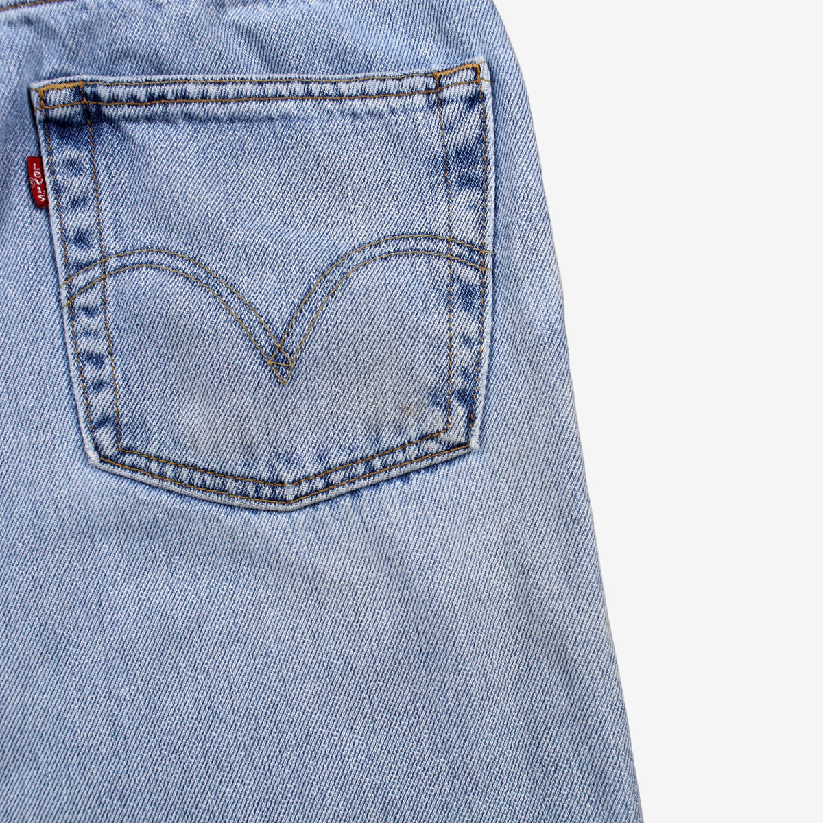 Levis 550 Jeans 30x29 Blue Relaxed Taper Light Stonewash Zip Fly Mid Rise Denim