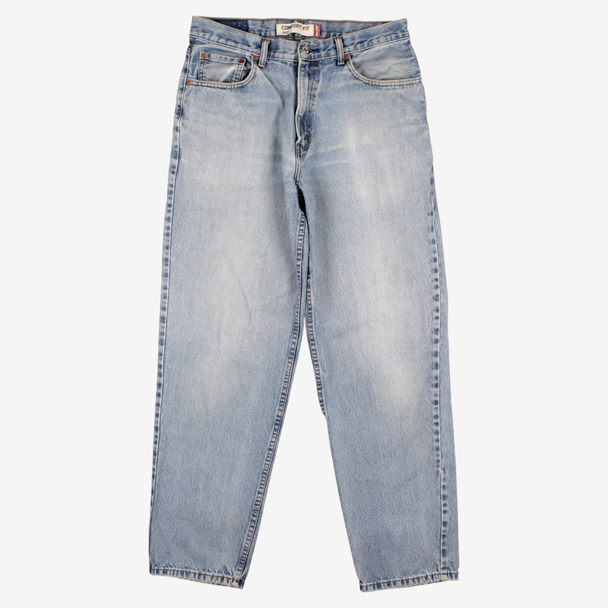 Levis 560 Jeans 34x34 Blue Relaxed Taper Faded Light Stonewash Zip Denim
