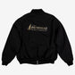 Vintage Westark Bomber Jacket 2XL Mens Black Cotton Blend Lined Workwear