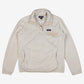 Patagonia Fleece Snap T Sweatshirt XL Womens Logo Patch Pile Outdoor White