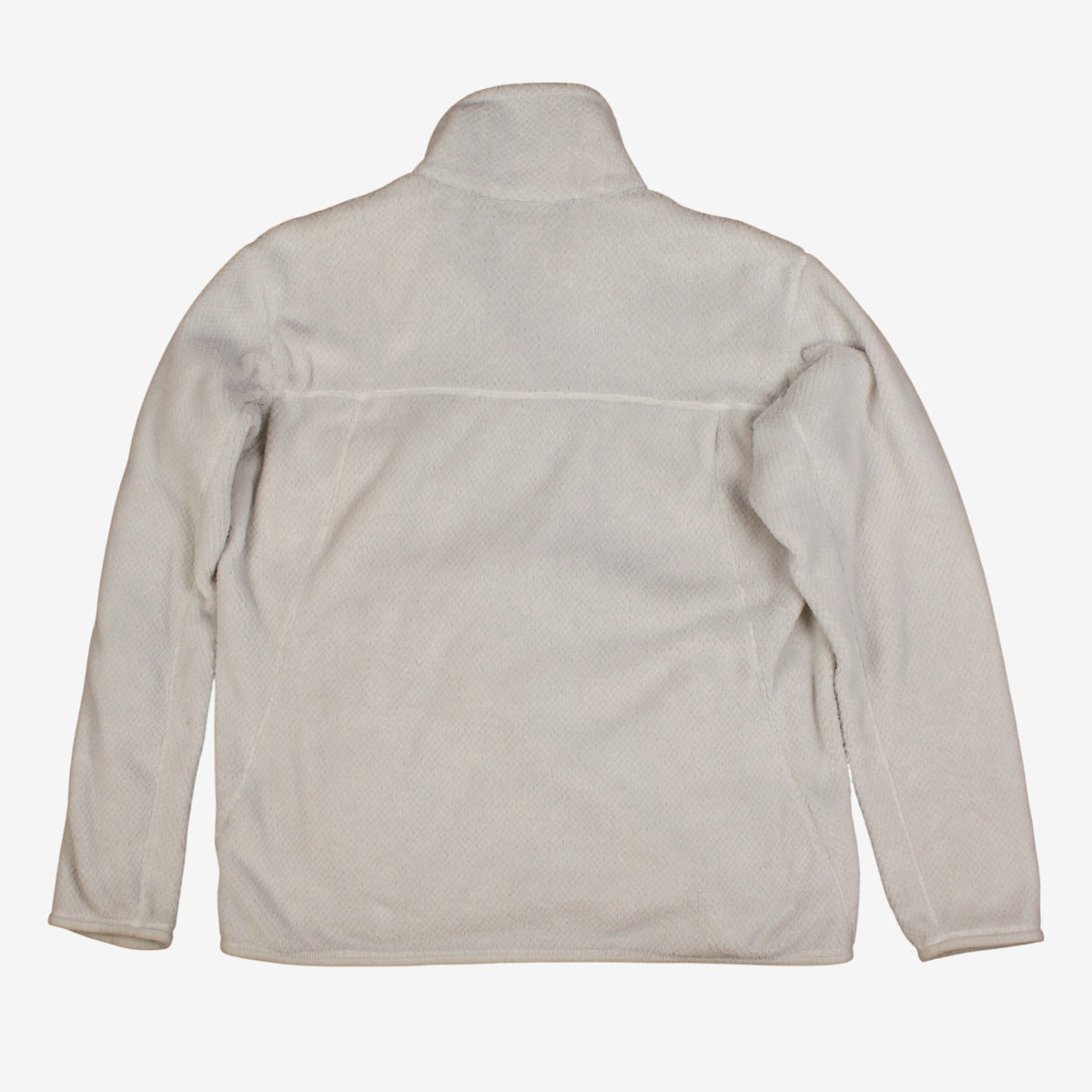 Patagonia Fleece Snap T Sweatshirt XL Womens Logo Patch Pile Outdoor White
