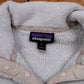Patagonia Fleece Snap T Sweatshirt XL Womens Logo Patch Pile Outdoor White