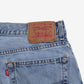 Levis 560 Jeans 34x32 Blue Relaxed Taper Comfort Fit Light Stonewash Denim