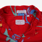 Vintage Mr Witt Hawaiian Shirt L Mens Button 90s Cotton Floral Red
