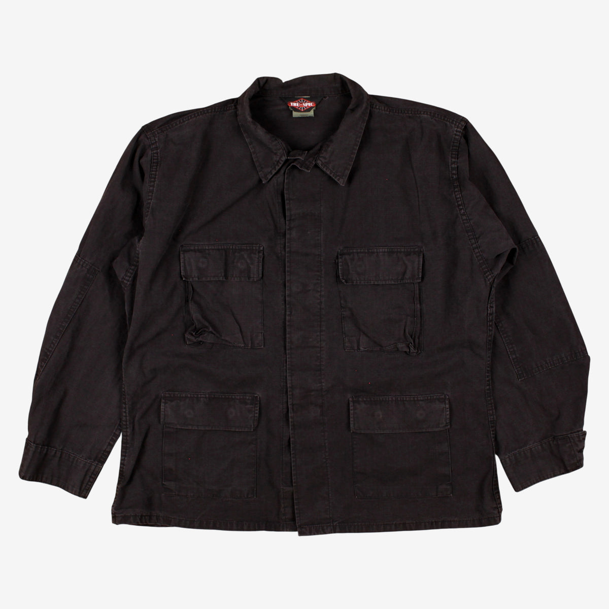 Tru Spec Jacket XL Mens Black Cotton Rip Stop Field Military Army