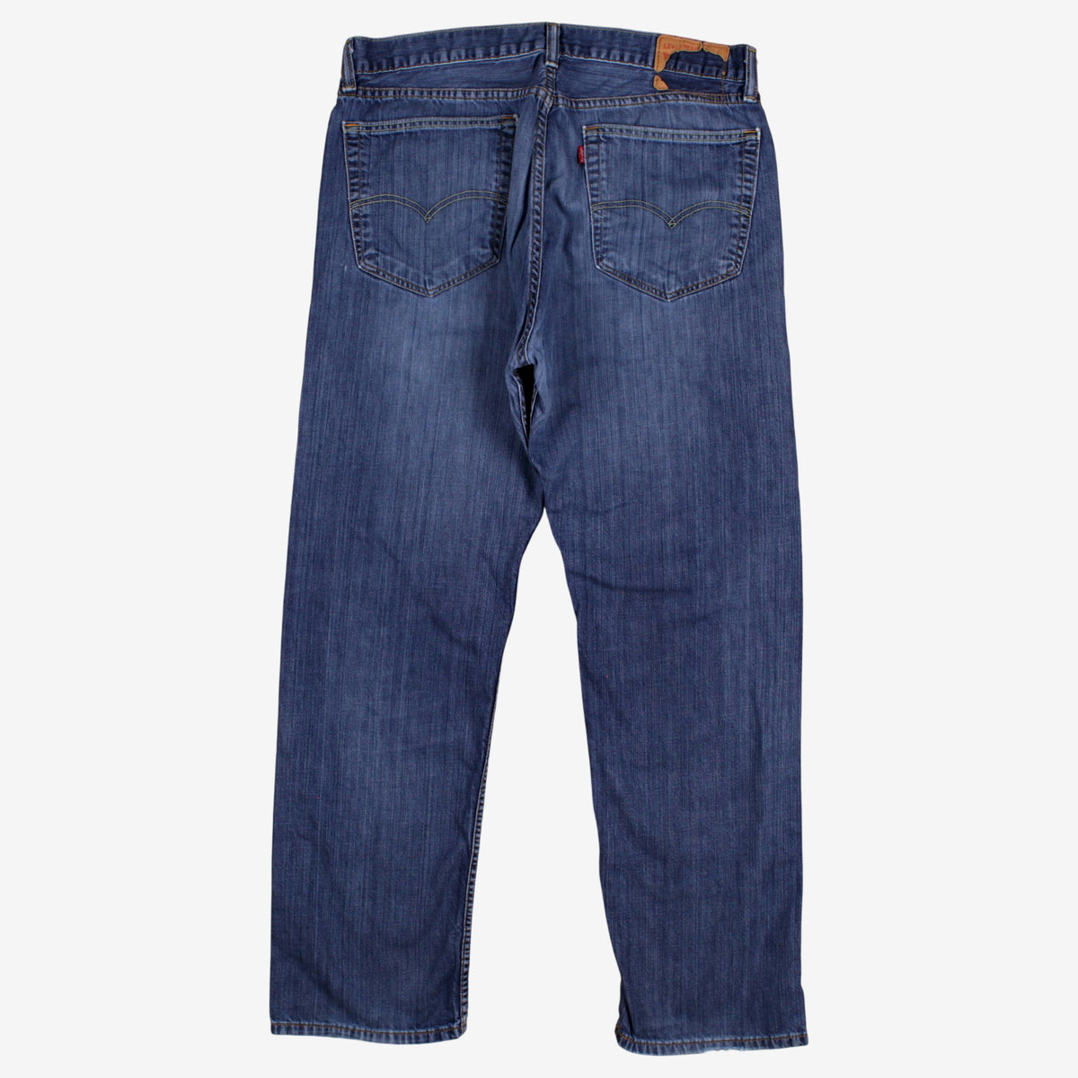 Levis 505 Jeans 35x30 Blue Regular Straight Faded Stonewash Red Tab Denim