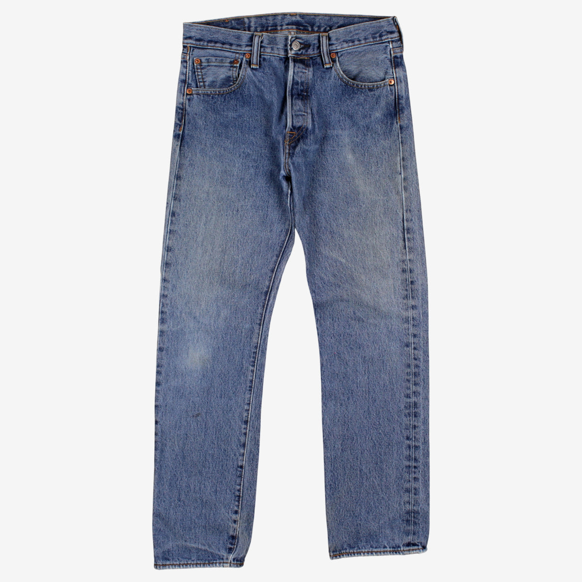 Levis 501 Jeans 30x30 Blue Regular Straight Faded Stonewash Red Tab Denim