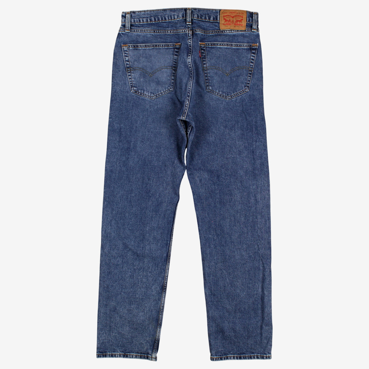 Levis 505 Jeans 34x32 Blue Regular Straight Faded Stonewash Denim