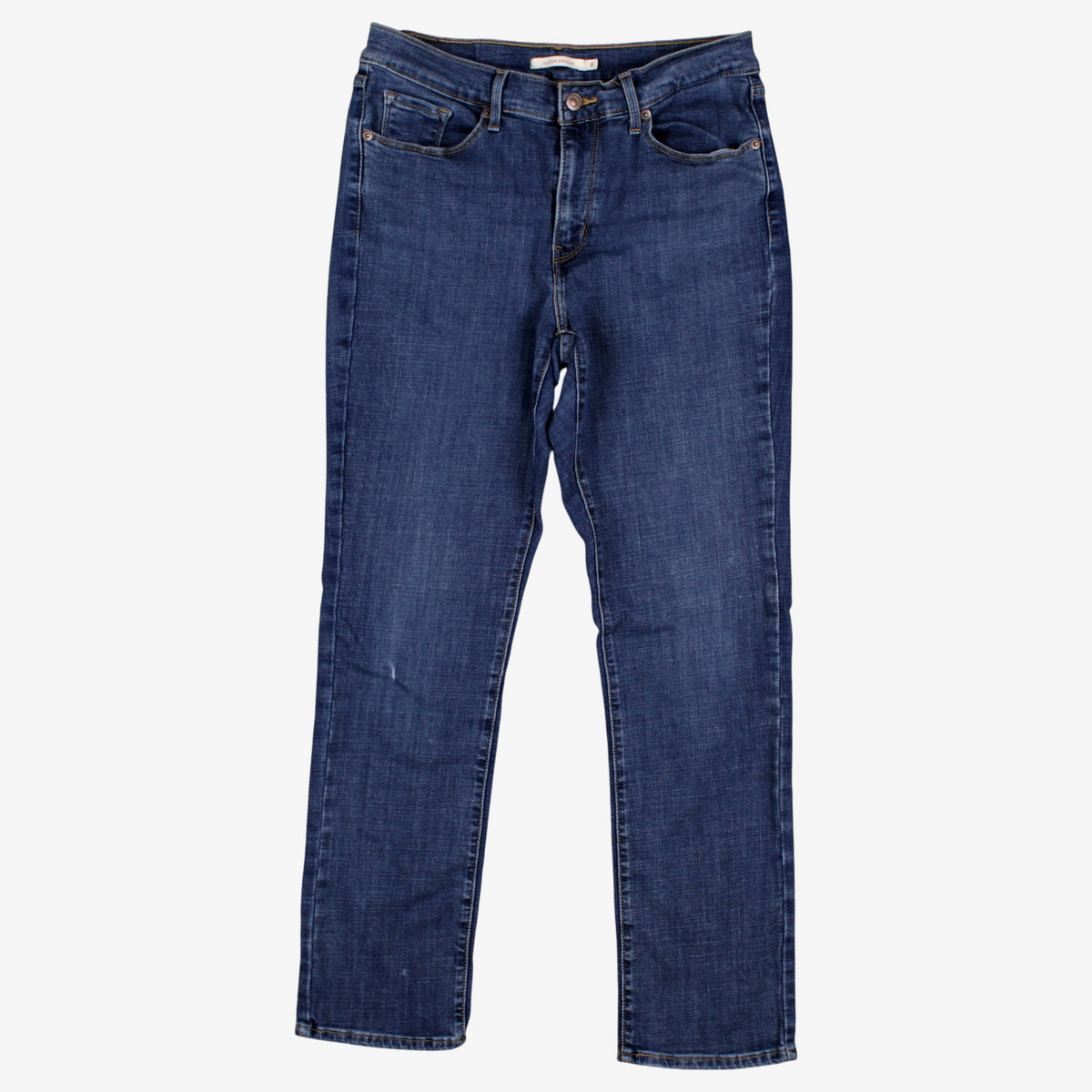 Levis Classic Straight Y2k Jeans 29x30 Womens Blue Stonewash Denim