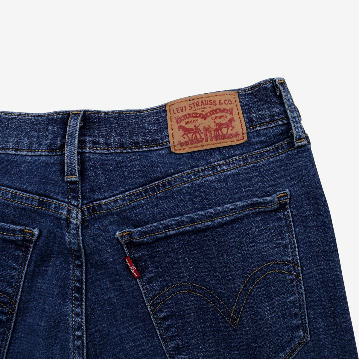Levis Classic Straight Y2k Jeans 29x30 Womens Blue Stonewash Denim