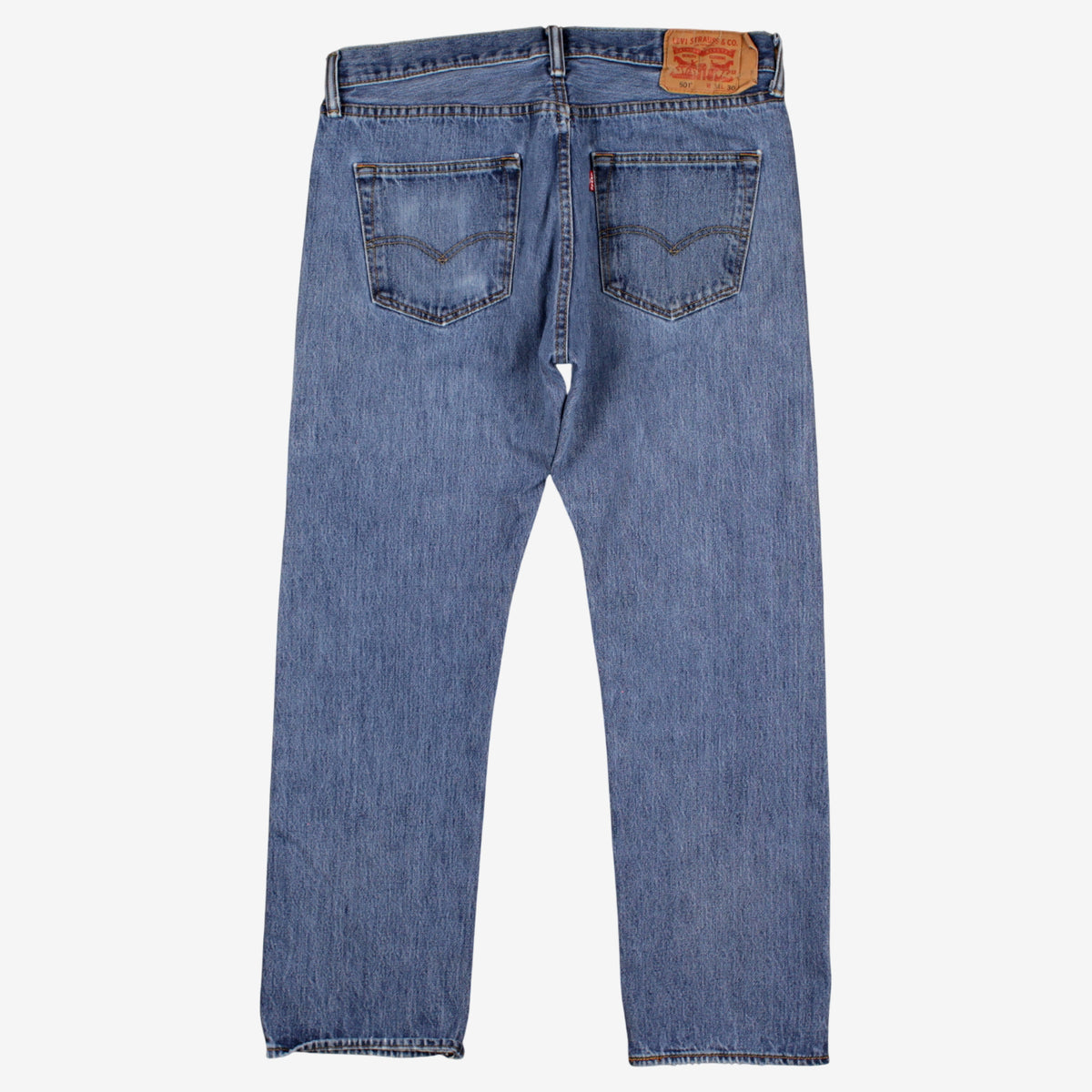 Levis 501 Jeans 34x30 Blue Regular Straight Stonewash Red Tab Denim