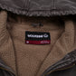 Wolverine Jacket M Mens Brown Canvas Hooded Full Zip Sherpa Lined Utility Active