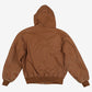 Swingster Workwear Bomber Jacket M Mens Brown Canvas Hooded Lined Active Utility