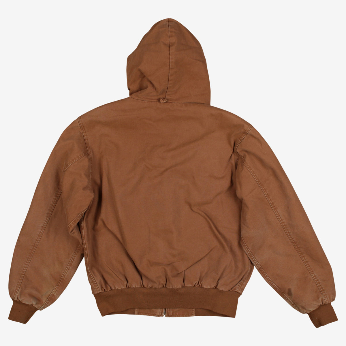 Swingster Workwear Bomber Jacket M Mens Brown Canvas Hooded Lined Active Utility