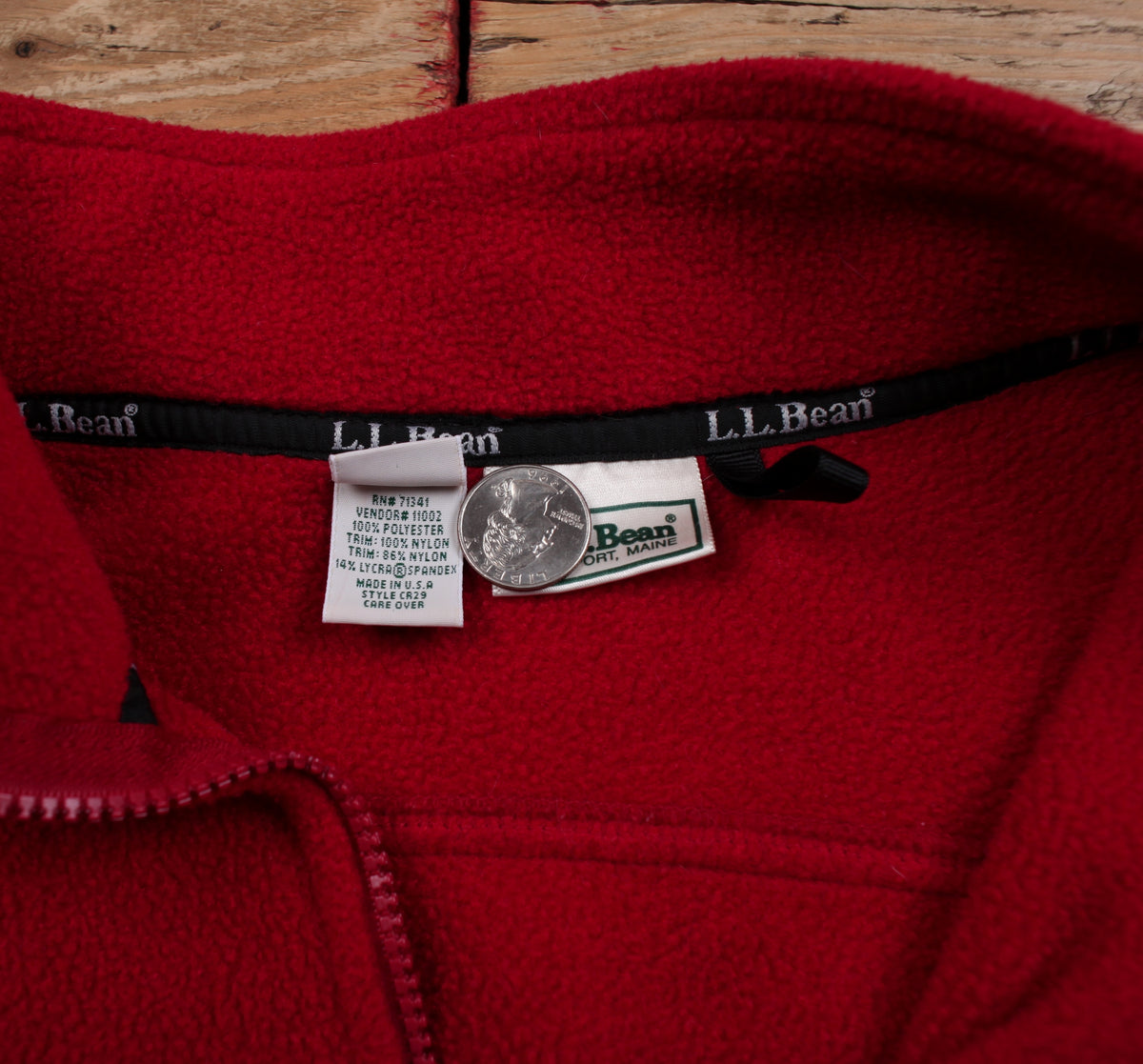 Vintage L.L. Bean Vest XL Womens 90s Red USA Made Petite Outdoor Hiking Gilet