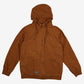 Legendary Whitetails Workwear Jacket L Mens Brown Logo Heavyweight Hooded