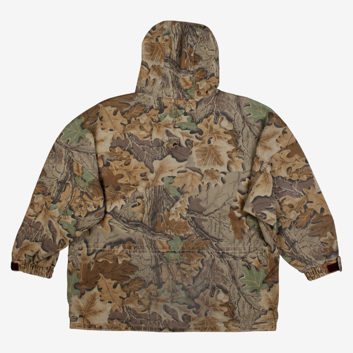 Cabelas Real Tree Jacket 2XL Mens Brown Cotton Blend Hooded Camo Hunting
