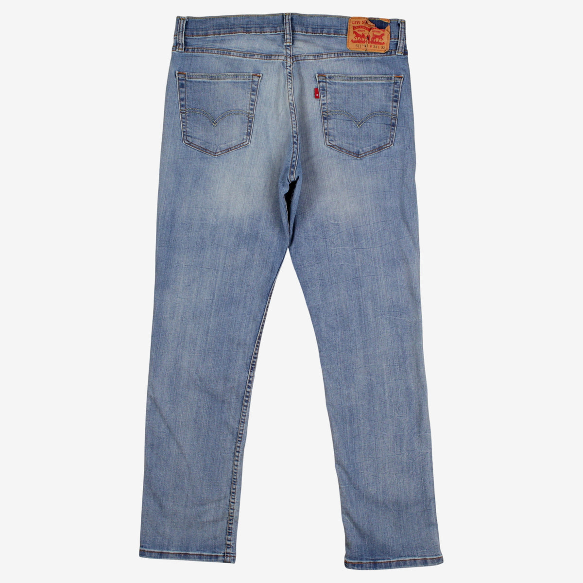 Levis 511 Jeans 34x32 Blue Slim Tapered Light Stonewash Denim