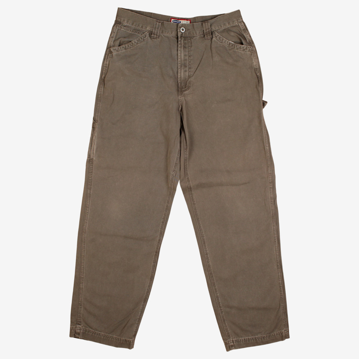 Old Navy Carpenter Trousers Pants 32x32 00s Brown Relaxed Fit Utility Pockets
