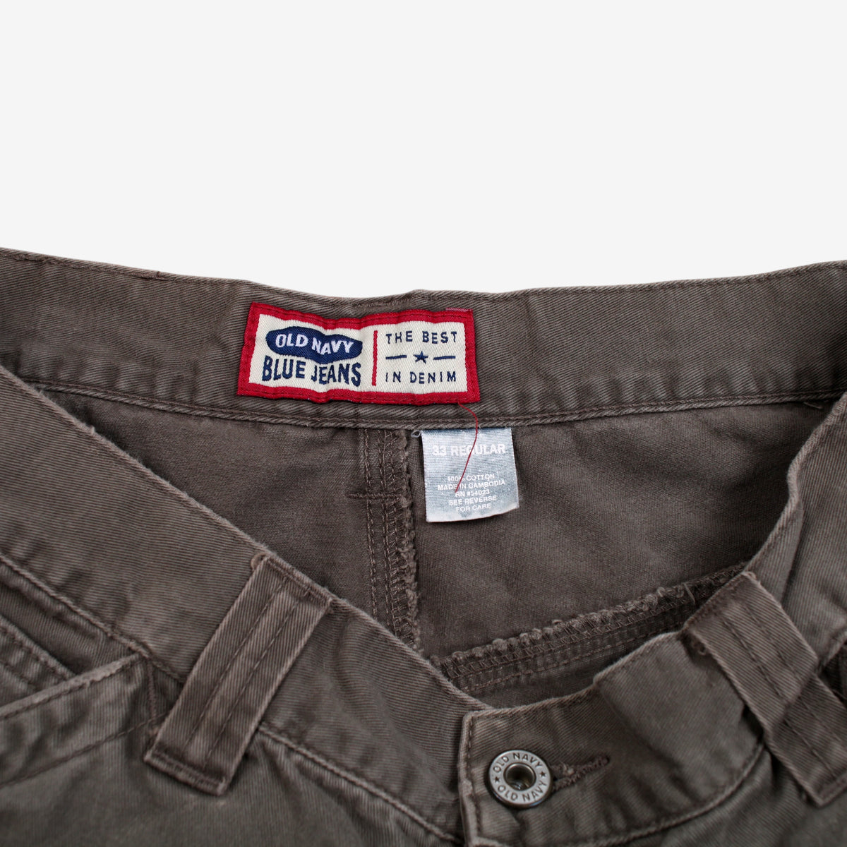 Old Navy Carpenter Trousers Pants 32x32 00s Brown Relaxed Fit Utility Pockets