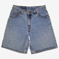 Vintage Levis 37950 Denim Baggy Shorts Jorts 27 Womens 90s Blue USA Made Relaxed