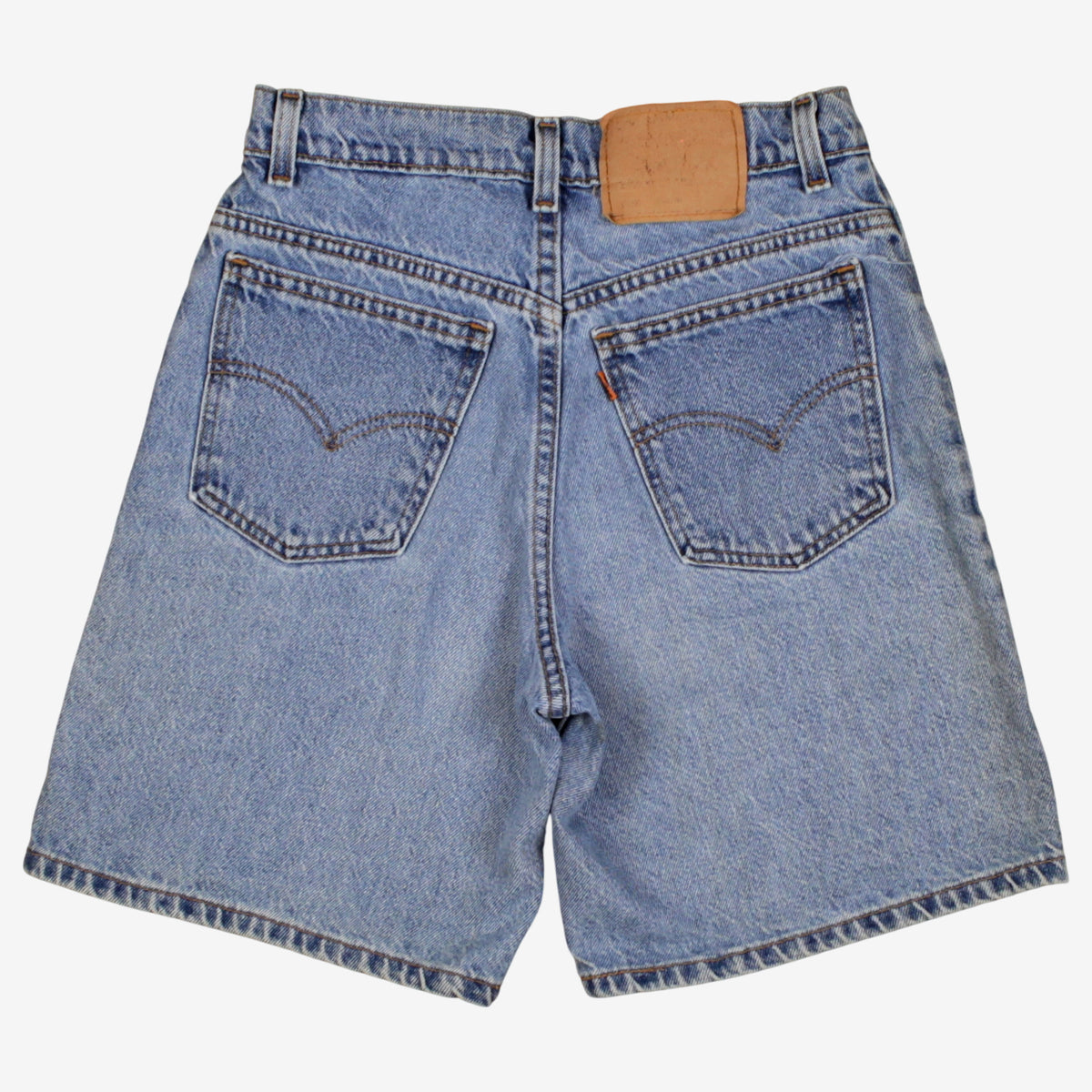 Vintage Levis 37950 Denim Baggy Shorts Jorts 27 Womens 90s Blue USA Made Relaxed