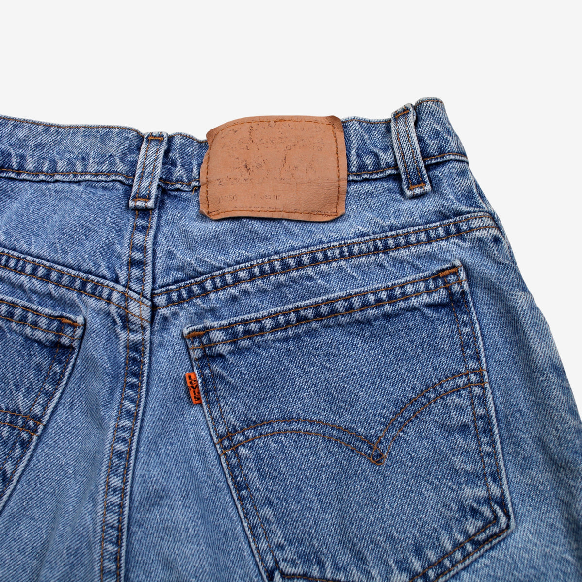 Vintage Levis 37950 Denim Baggy Shorts Jorts 27 Womens 90s Blue USA Made Relaxed