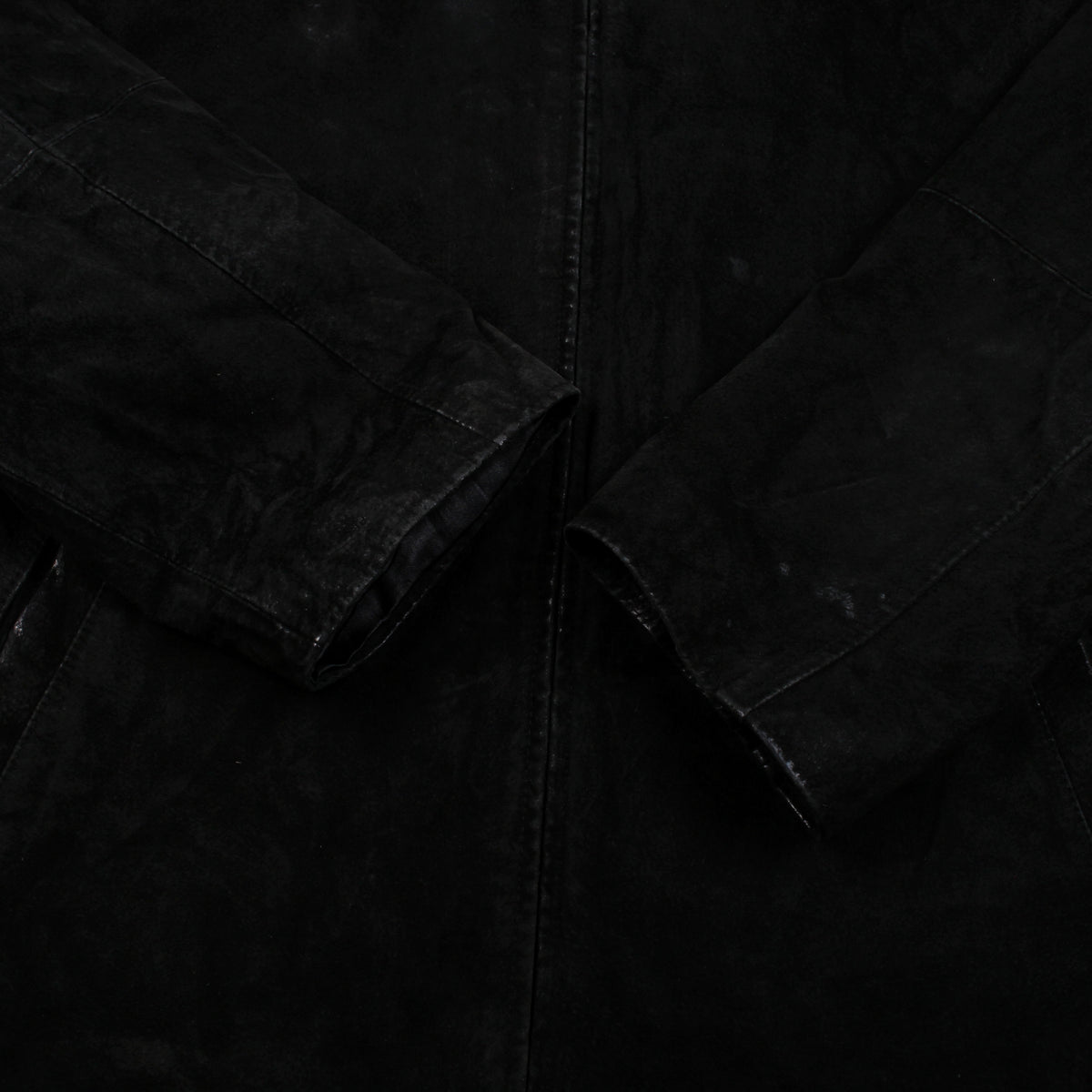 Rover & Lakes Leather Jacket 2XL 52 Mens 00s Black Lined Suede Casual