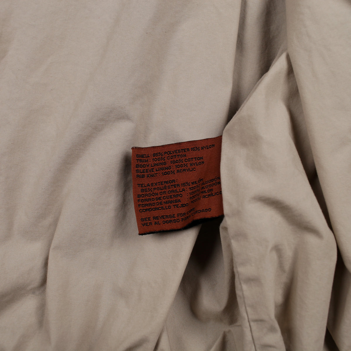 Weatherproof Bomber Jacket L Mens Brown Lined Outdoor Casual Windbreaker