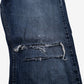 Levis 514 Jeans 36x32 Blue Regular Straight Faded Stonewash Distressed Denim