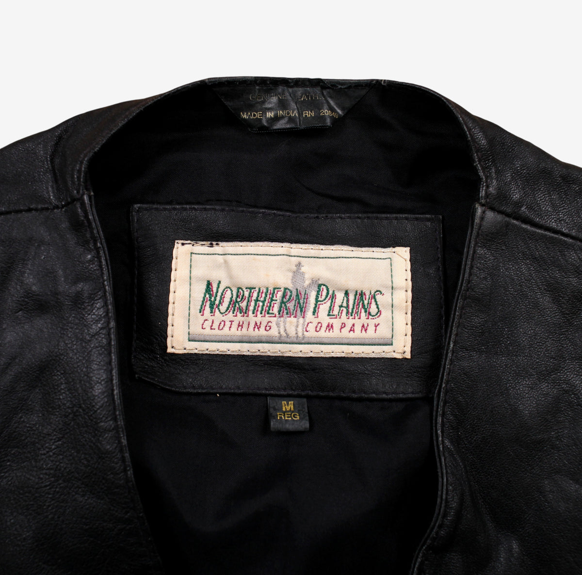 Vintage Northern Plains Vest M Mens Black Button Front Western Biker Gilet