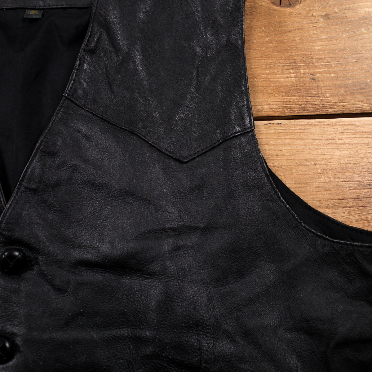 Vintage Northern Plains Vest M Mens Black Button Front Western Biker Gilet