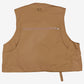 Vintage American Fisherman Utility Vest L Mens 90s Beige Tan Fishing Gilet