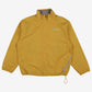 Reebok Windbreaker Jacket M Mens 00s Yellow Nylon Full Zip Lined Athletic Sport