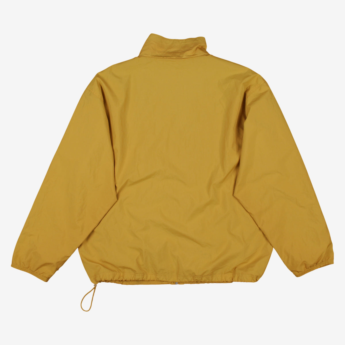 Reebok Windbreaker Jacket M Mens 00s Yellow Nylon Full Zip Lined Athletic Sport