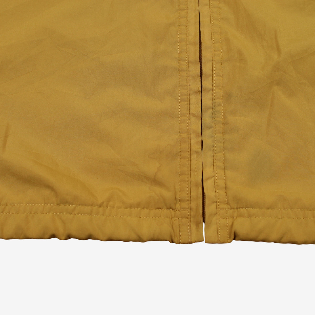 Reebok Windbreaker Jacket M Mens 00s Yellow Nylon Full Zip Lined Athletic Sport