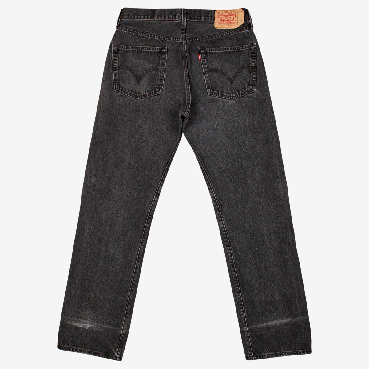 Levis 501 Jeans 33x34 Grey Regular Straight Faded Stonewash Made Denim