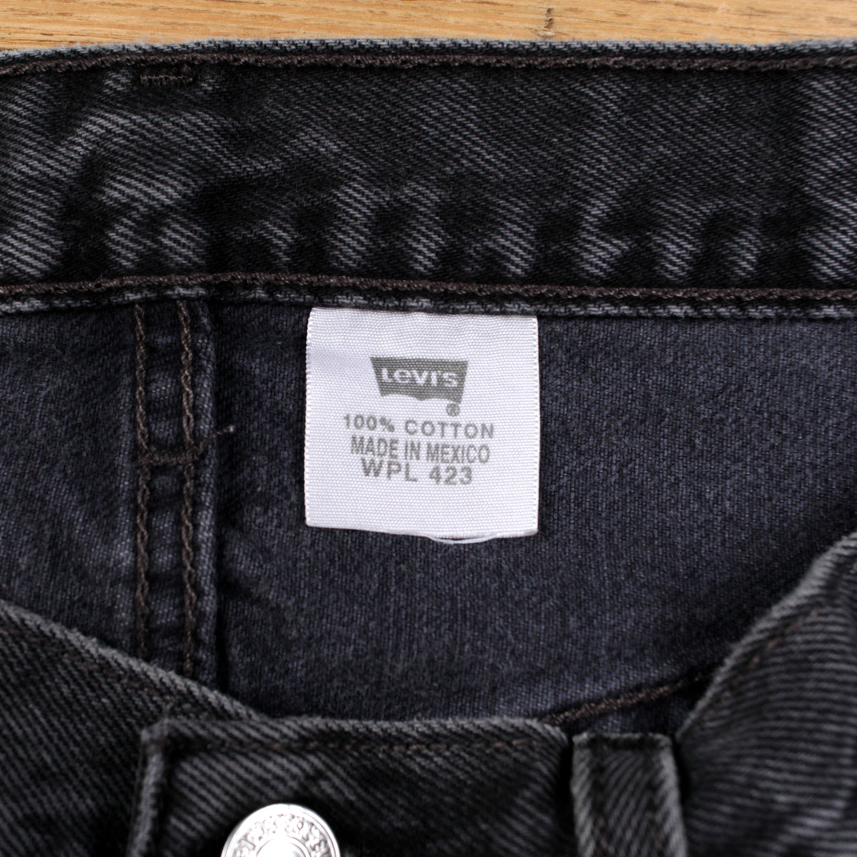 Levis 501 Jeans 33x34 Grey Regular Straight Faded Stonewash Made Denim
