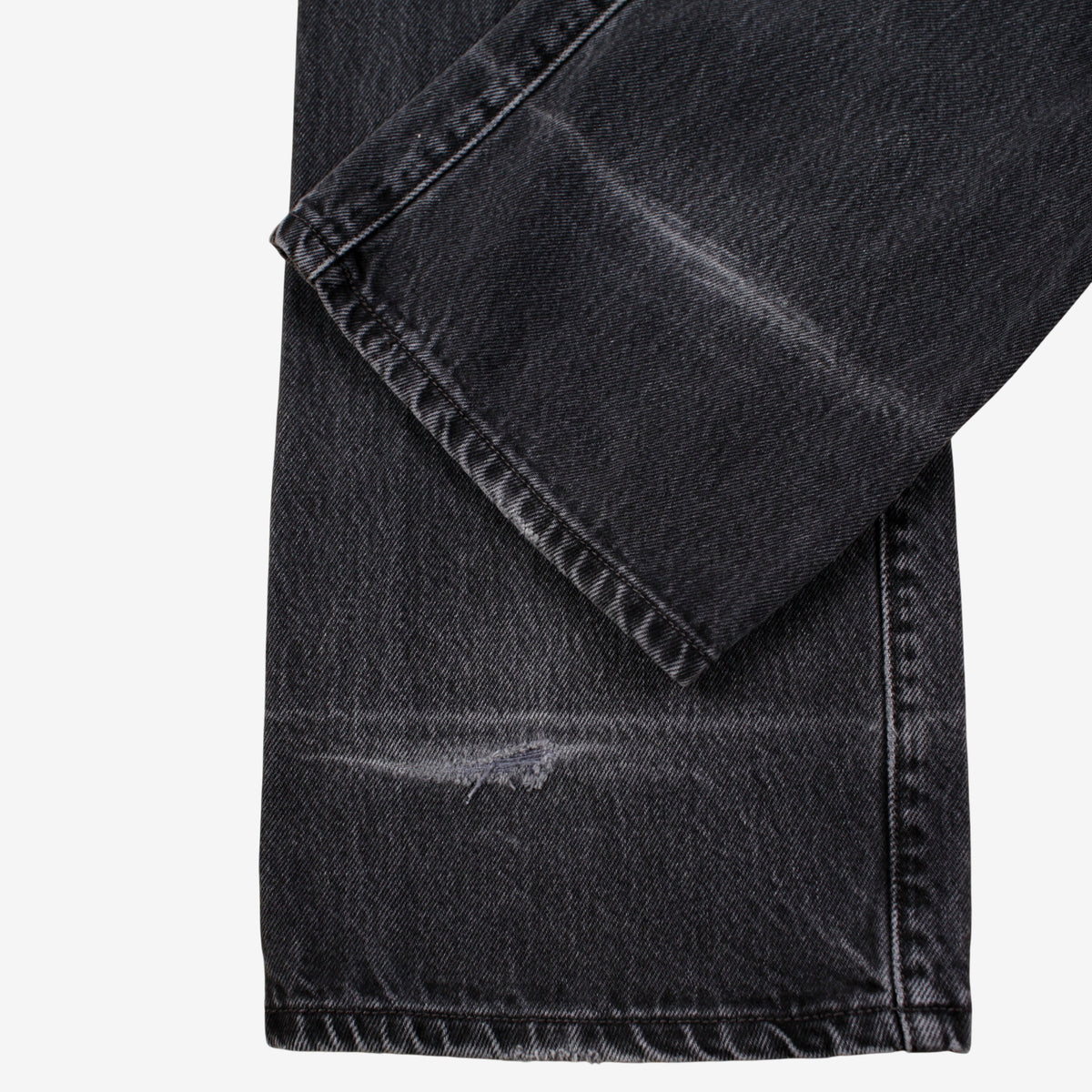 Levis 501 Jeans 33x34 Grey Regular Straight Faded Stonewash Made Denim