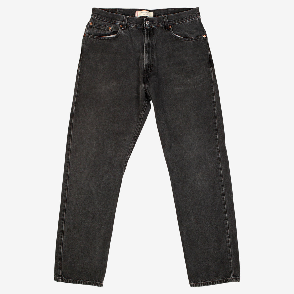 Levis 505 Jeans 36x34 Grey Regular Straight Faded Stonewash Red Tab Denim