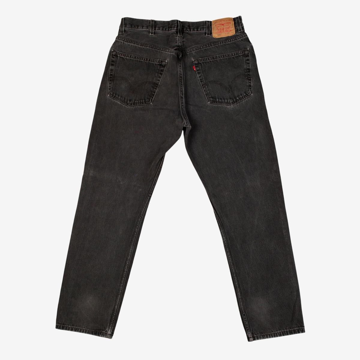 Levis 505 Jeans 36x34 Grey Regular Straight Faded Stonewash Red Tab Denim