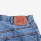 Levis 505 Jeans 35x32 Blue Regular Straight Faded Light Stonewash Zip Denim