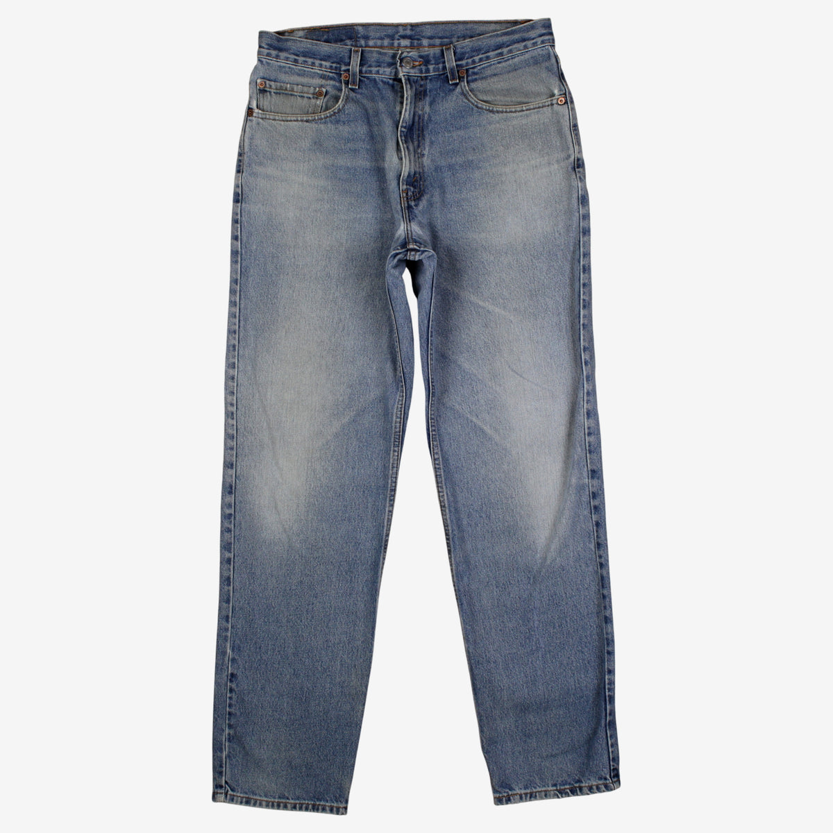 Levis 550 Jeans 34x34 Blue Relaxed Taper Faded Stonewash Red Tab Denim