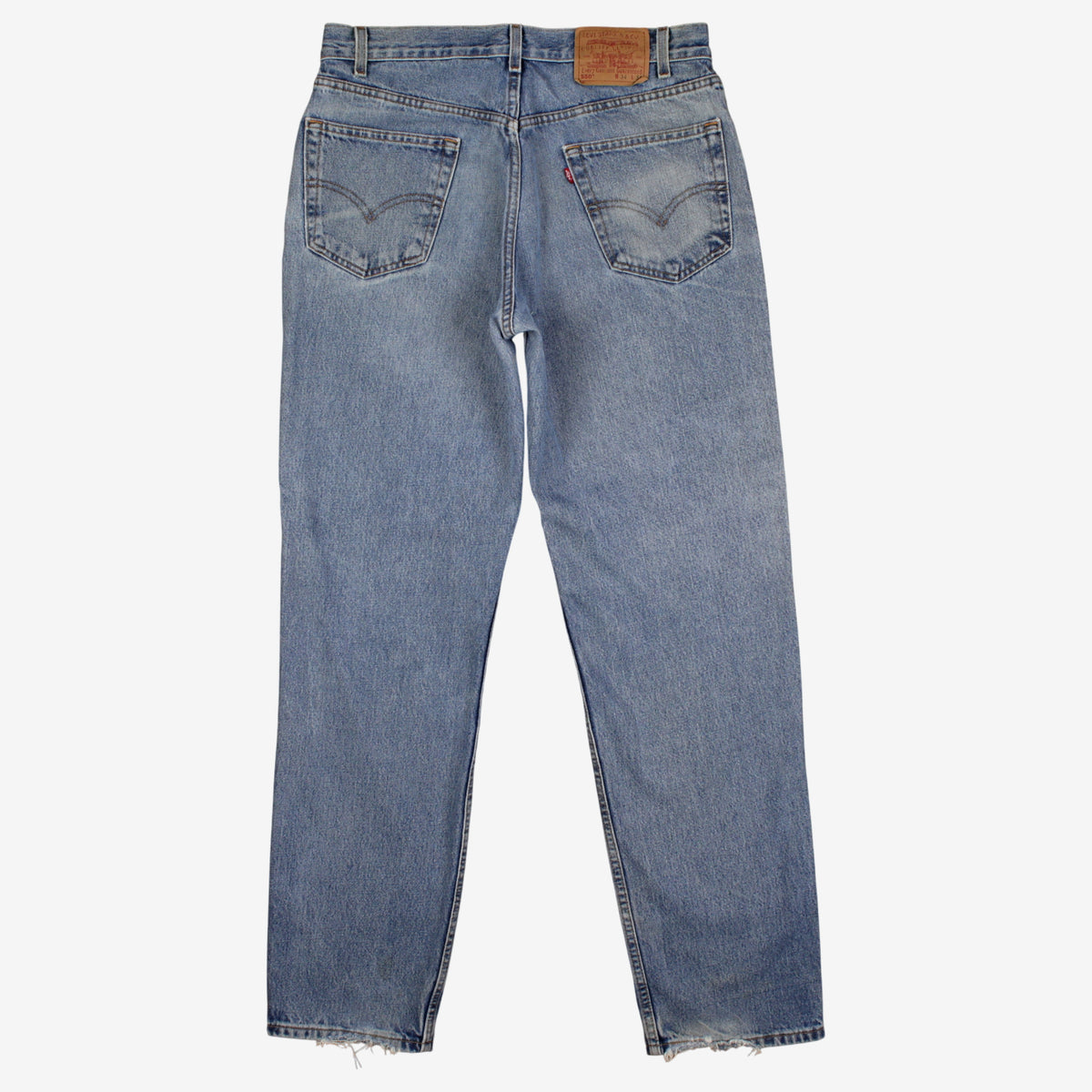 Levis 550 Jeans 34x34 Blue Relaxed Taper Faded Stonewash Red Tab Denim