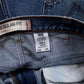 Levis 505 Jeans 38x32 Blue Regular Straight Faded Zip Fly Red Tab Classic Denim