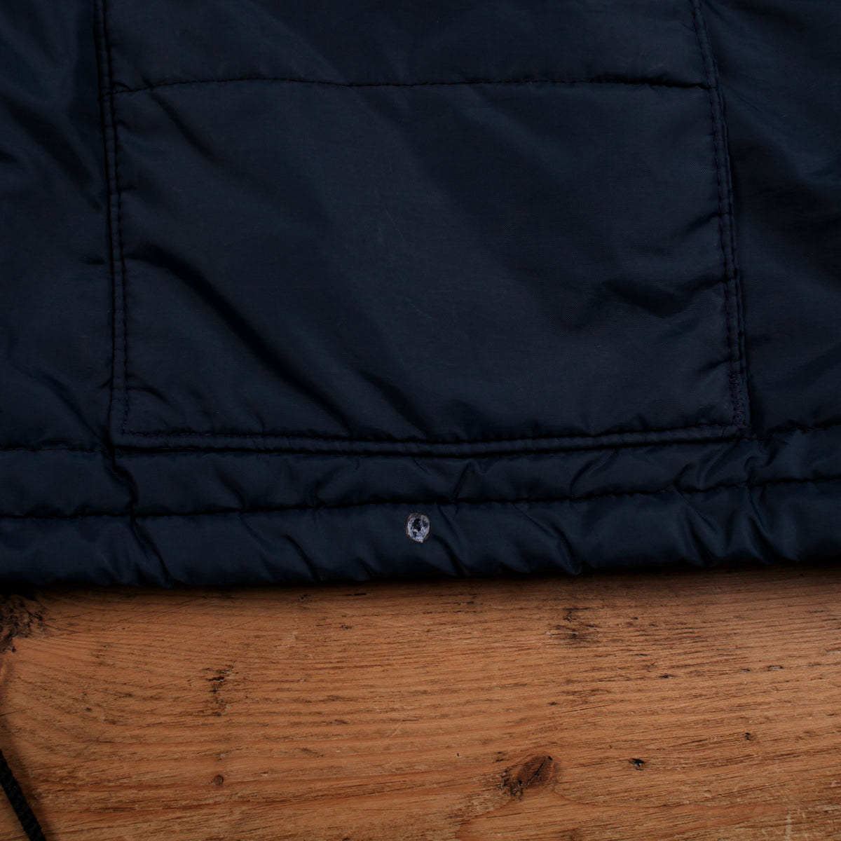 Vintage Dunbrooke Puffer Jacket XL Mens 80s Blue USA Made Pla-jac Nylon Padded