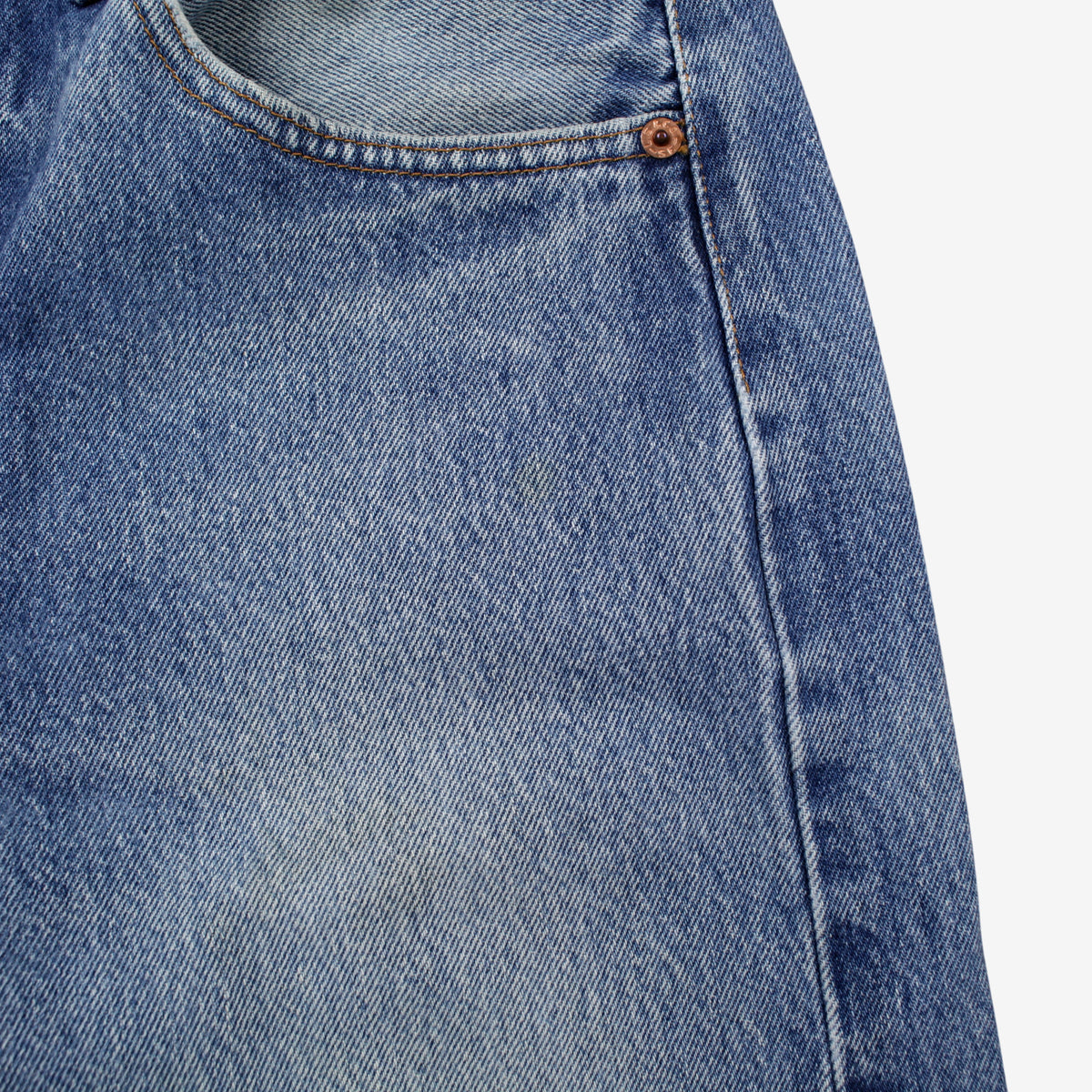 Vintage Levi's 501 Jeans Faded Light Wash Button Fly Mid Rise Red Tab Classic