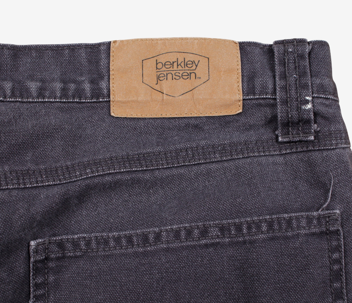Berkley Jensen Carpenter Trousers Pants 36x32 00s Grey Straight Paint Splatter
